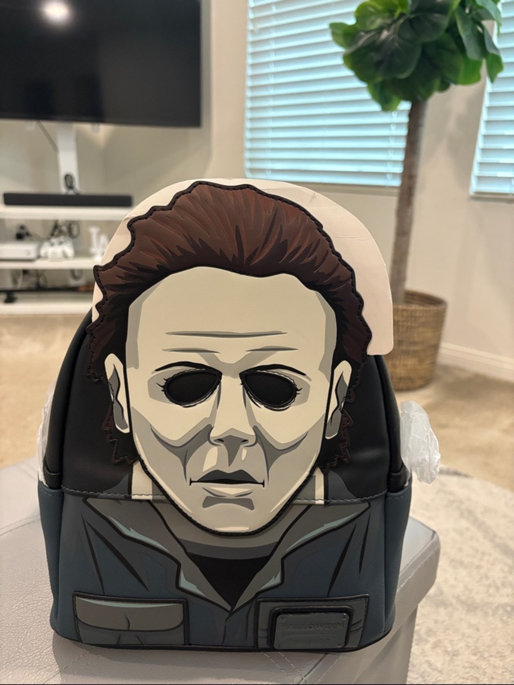 Loungefly Michael Myers backpack 
And Michael Myers crew socks *bundle*